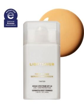 Lightsaver Triplesome Serum Sunscreen SPF 40 in shade “Tinted”
